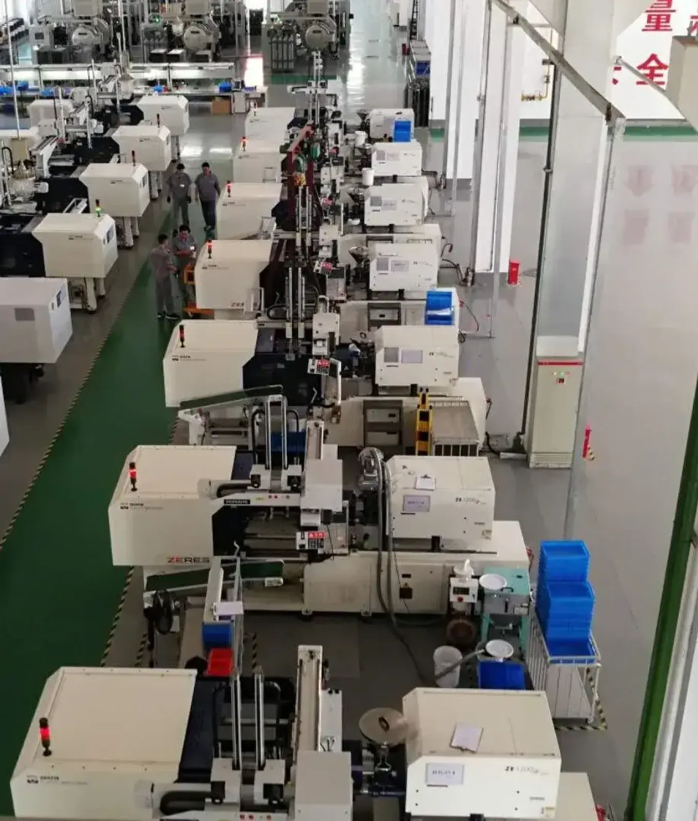 A pile of metal parts on a white background