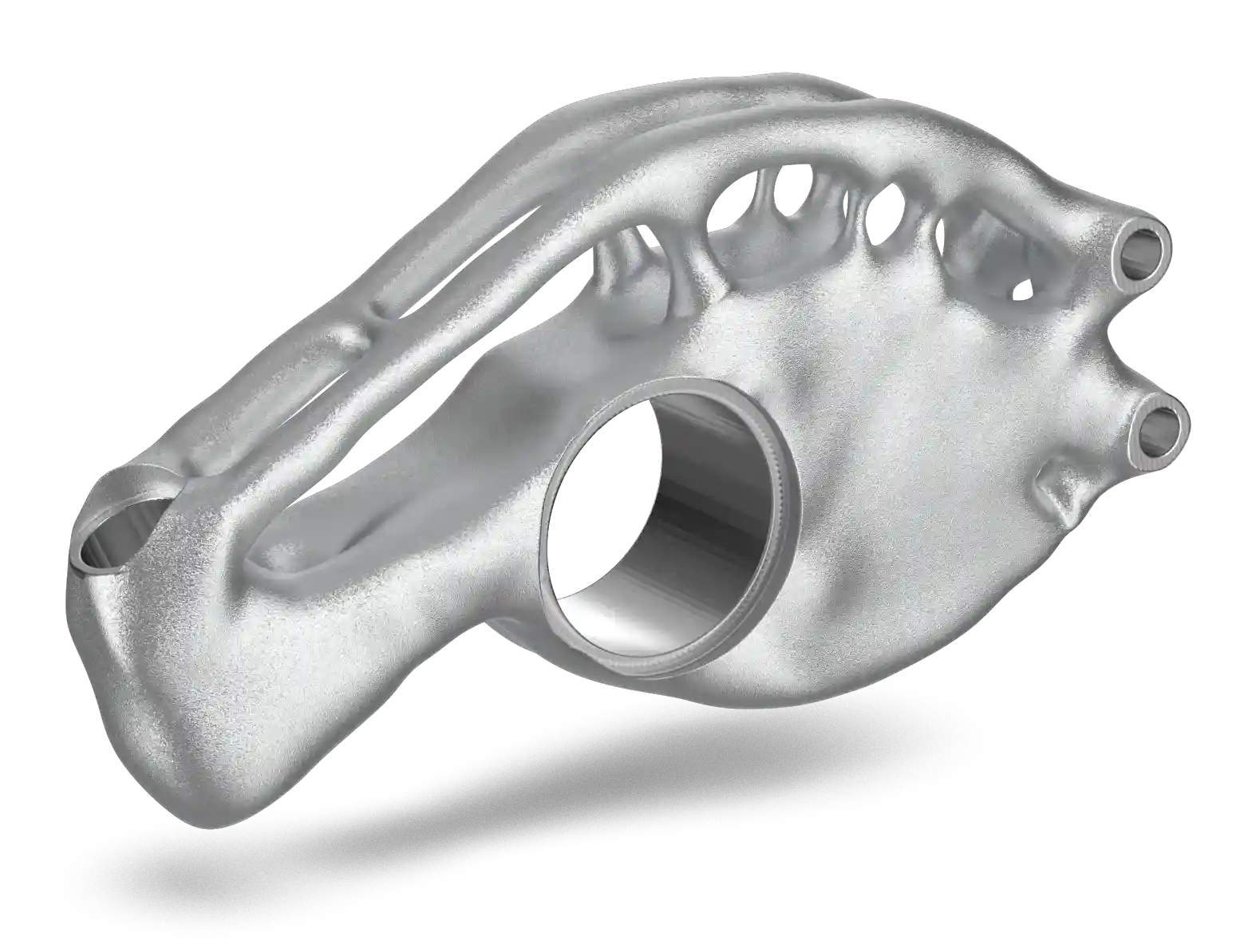 A metal object with holes.