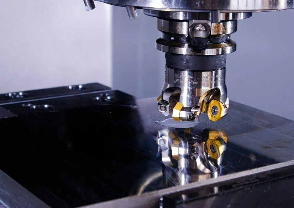 A close-up of precision machining.