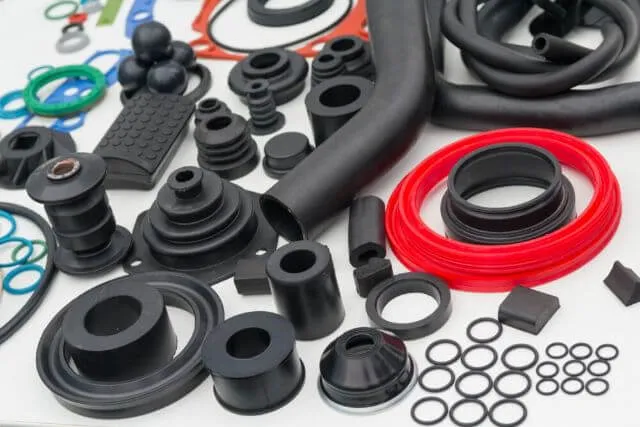A group of plastic parts.