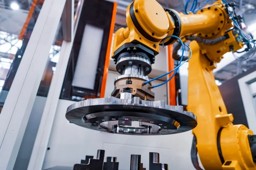 robotic arm cnc machining parts