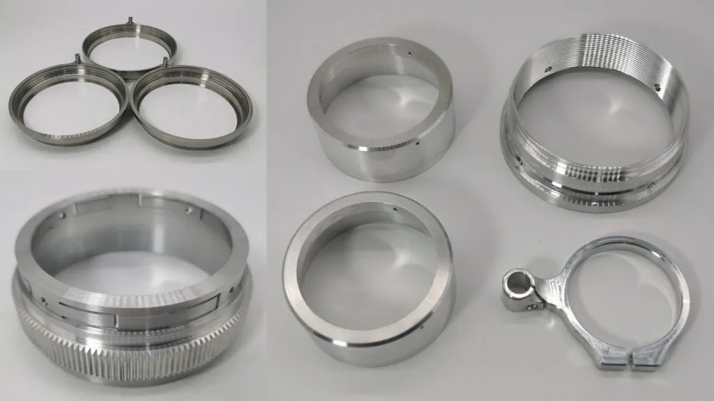 Multiple precision metal rings and mechanical components in various sizes