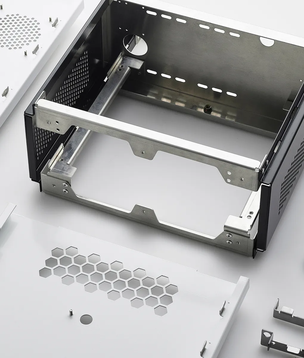 A machine with four different types of machines on it