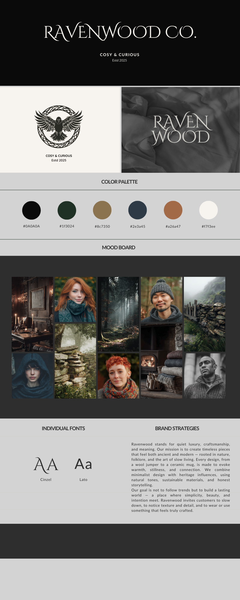 Ravenwood Clothing Brand Design Guide - Jorvik Web Dev