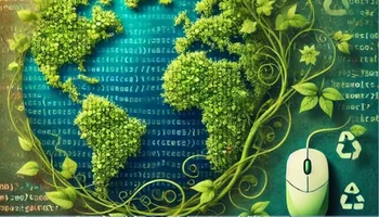 website hosting solutions and IT online support illustration