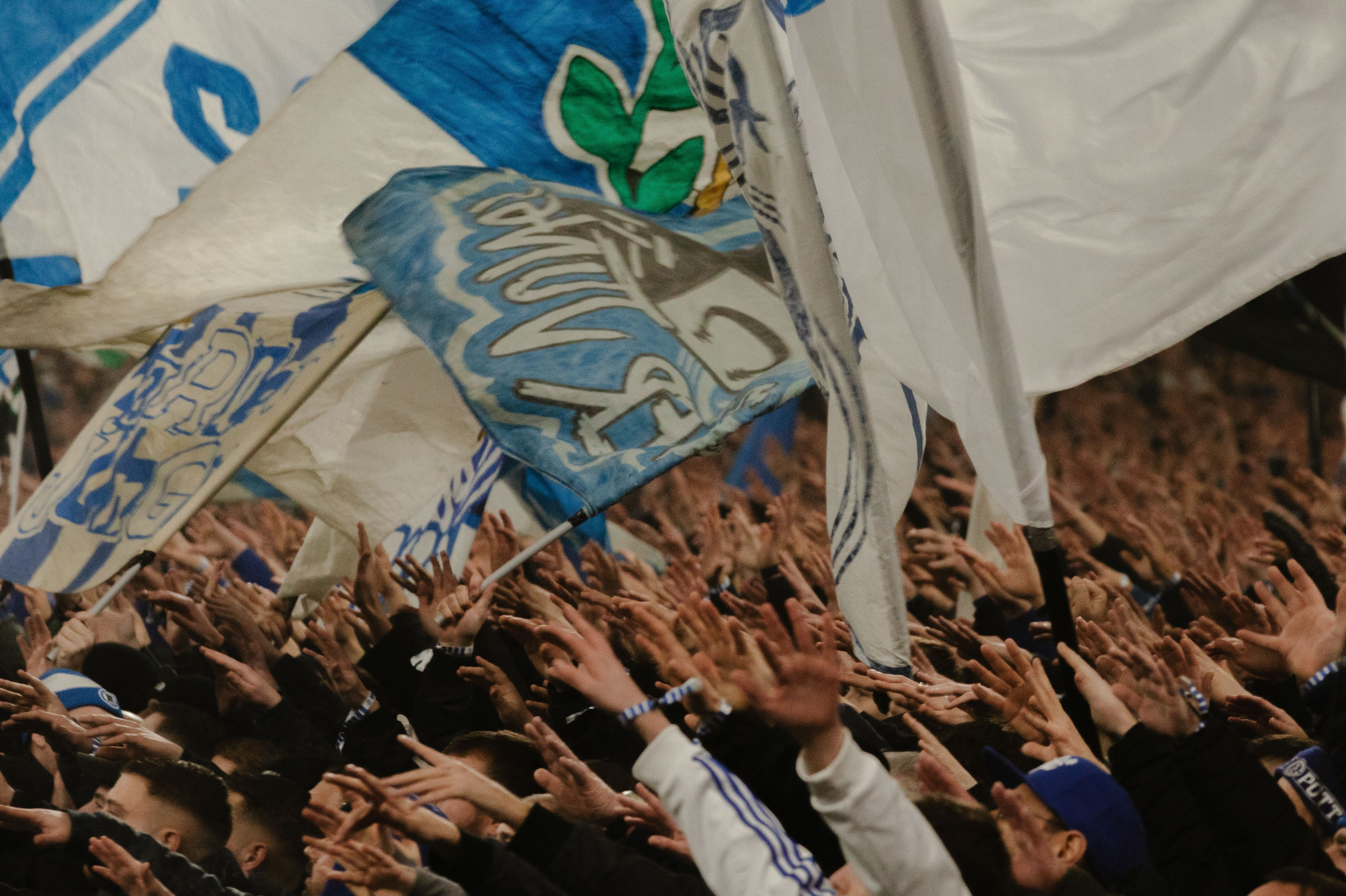 Harde kern hooligans van Schalke04