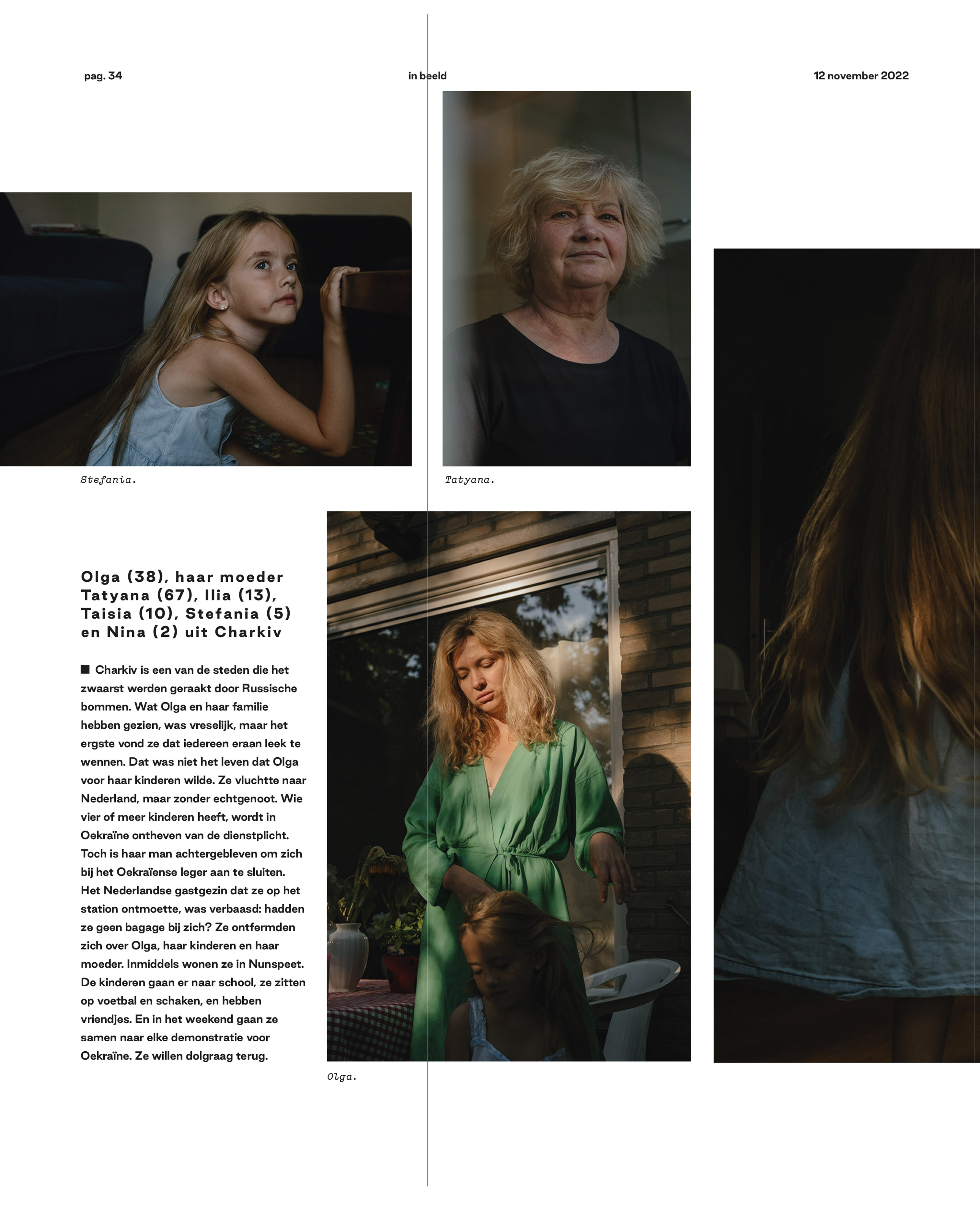 Oekraïense vluchtelingen project Life On Hold Volkskrant Magazine 