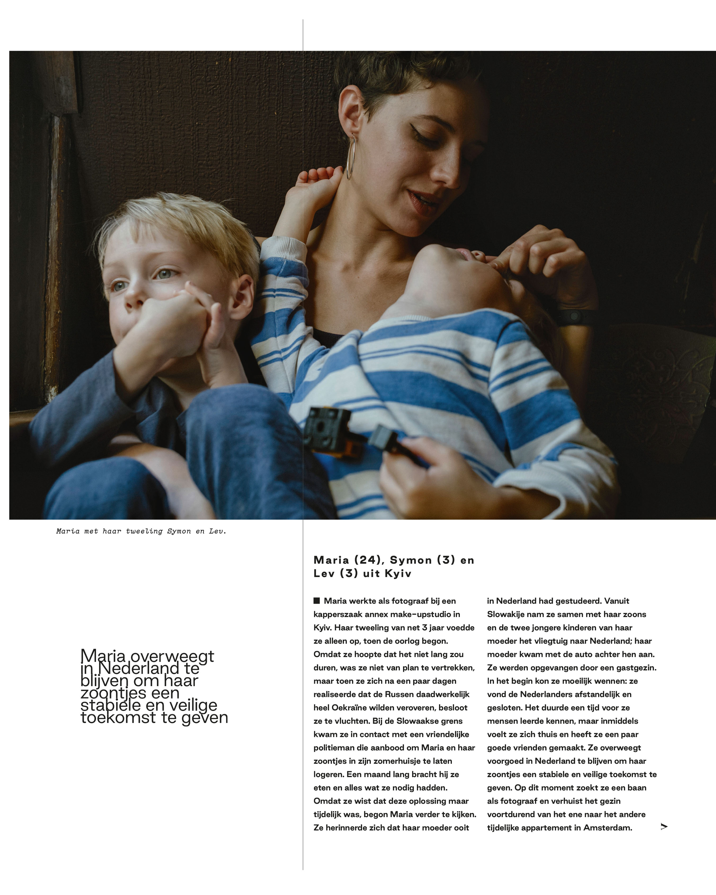 Oekraïense vluchtelingen project Life On Hold Volkskrant Magazine 