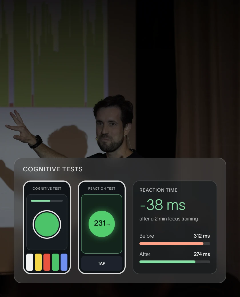 Reaction test on a phone