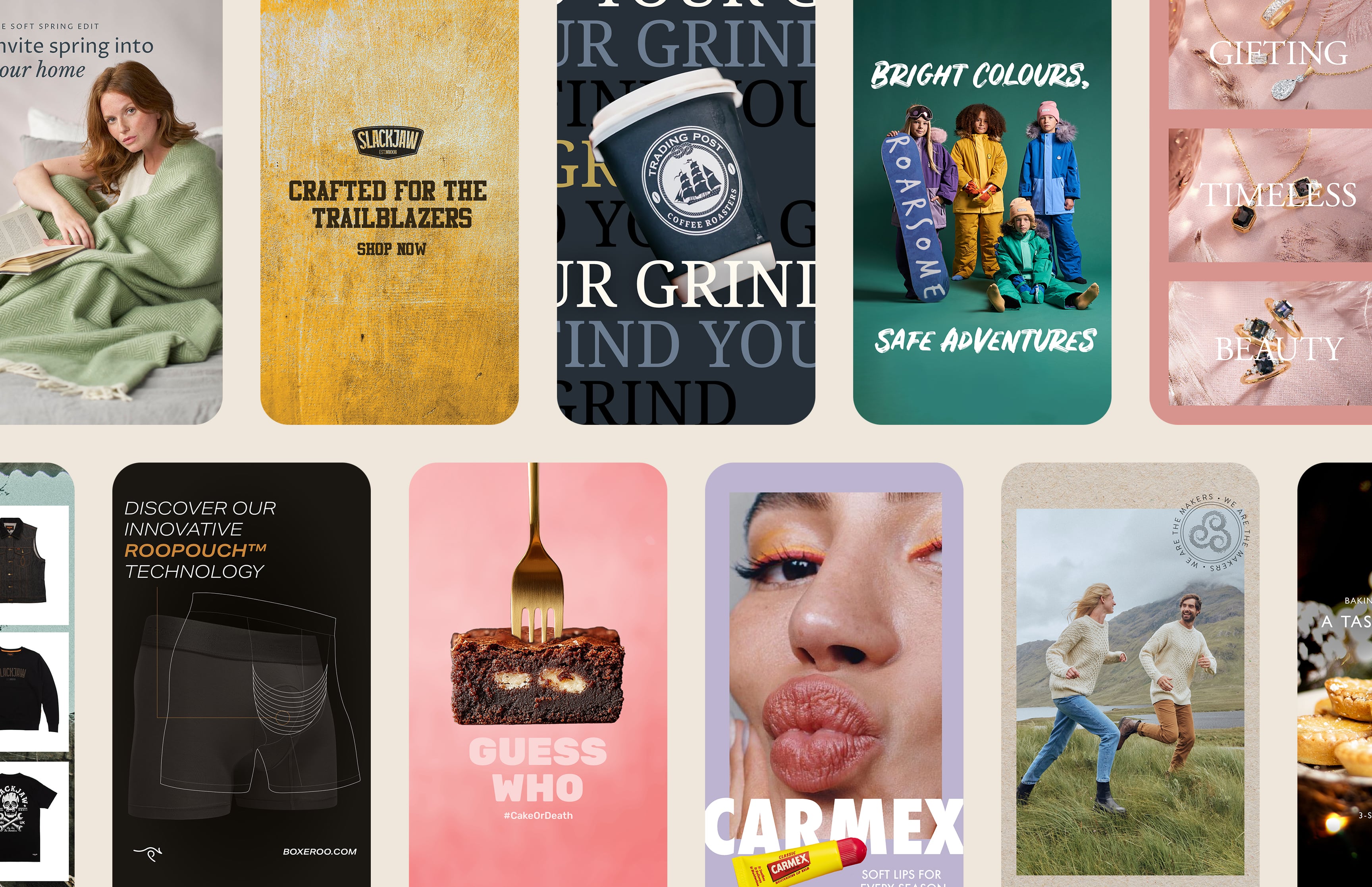 Ecommerce marketing campaign visuals