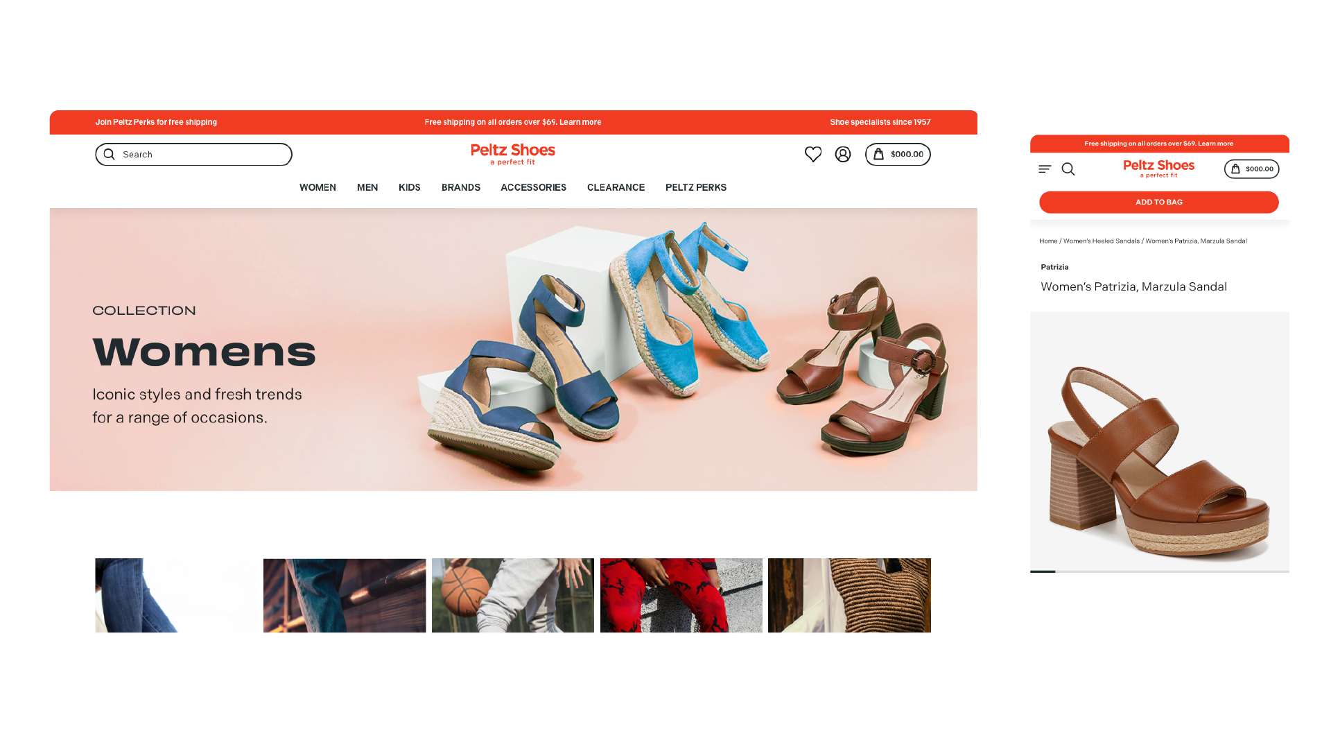 Screenshot of Cake Shopify theme design