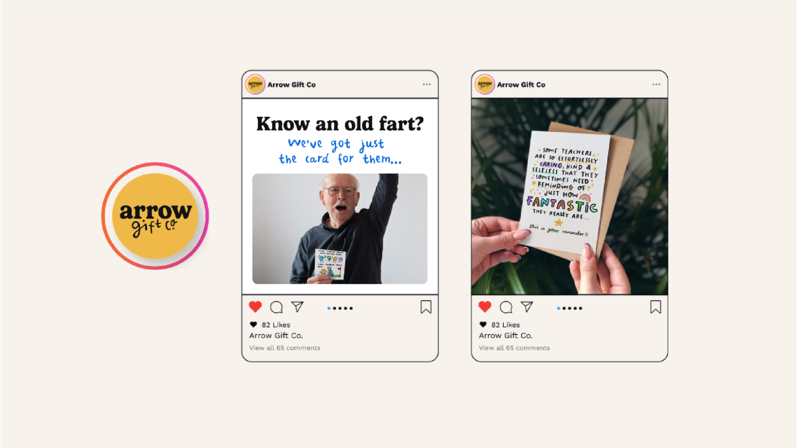 Arrow Gift Co ecommerce marketing assets