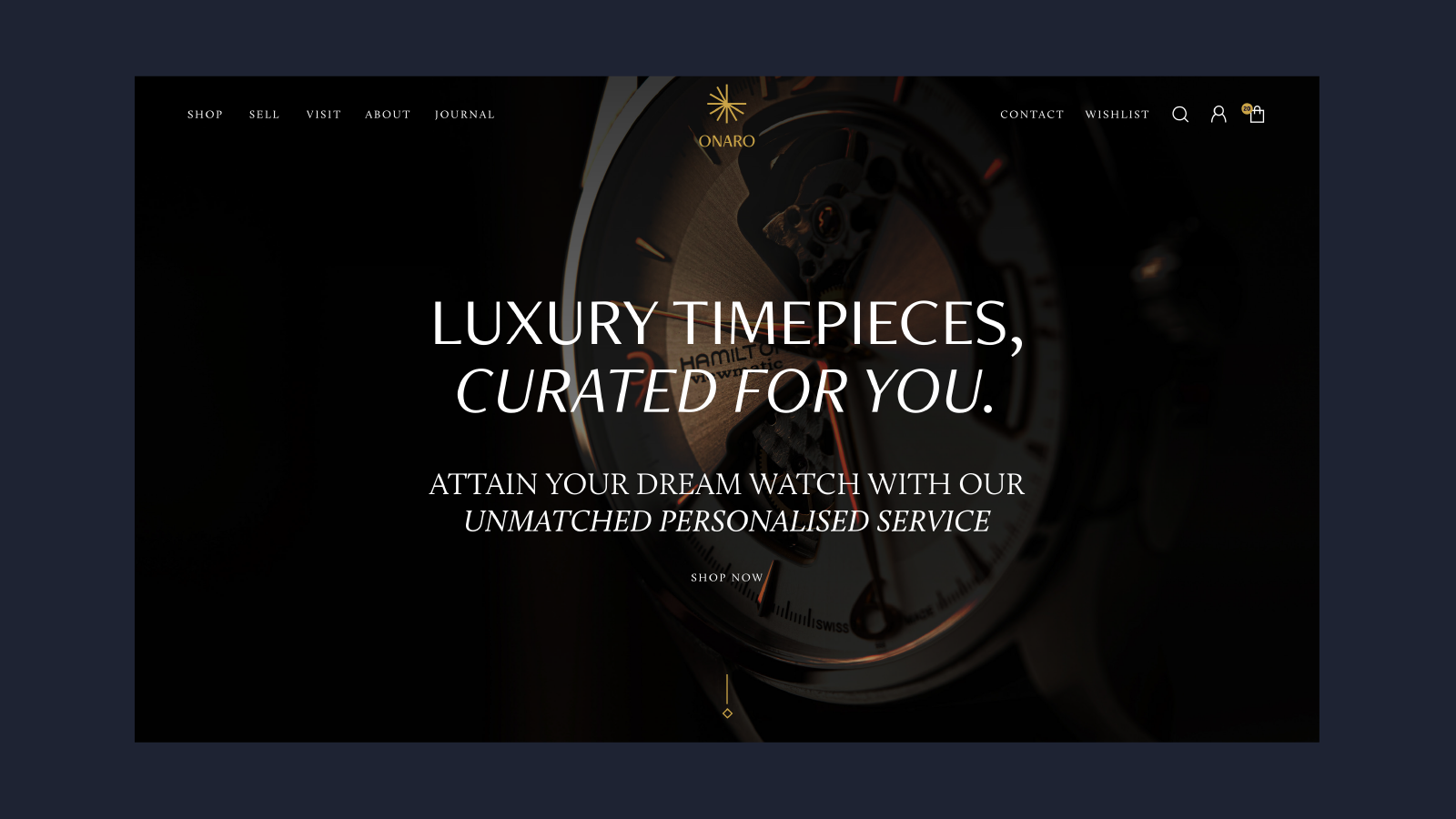 Onaro Shopify Website design