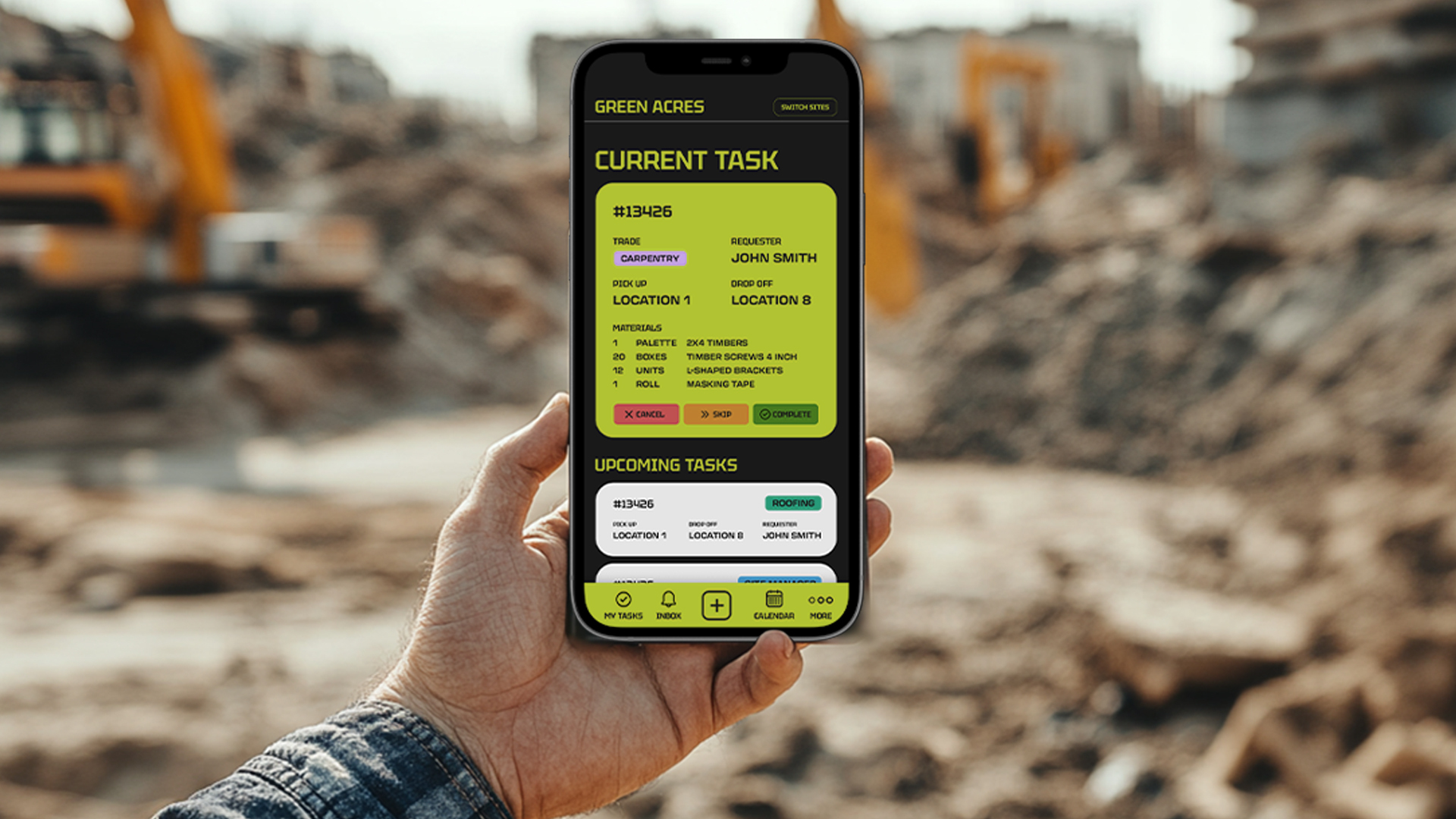 Site Oppo App on a Phone Screen