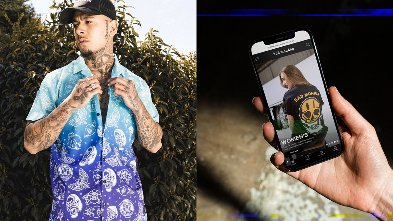 Bad Monday Shopify Website Mobile View