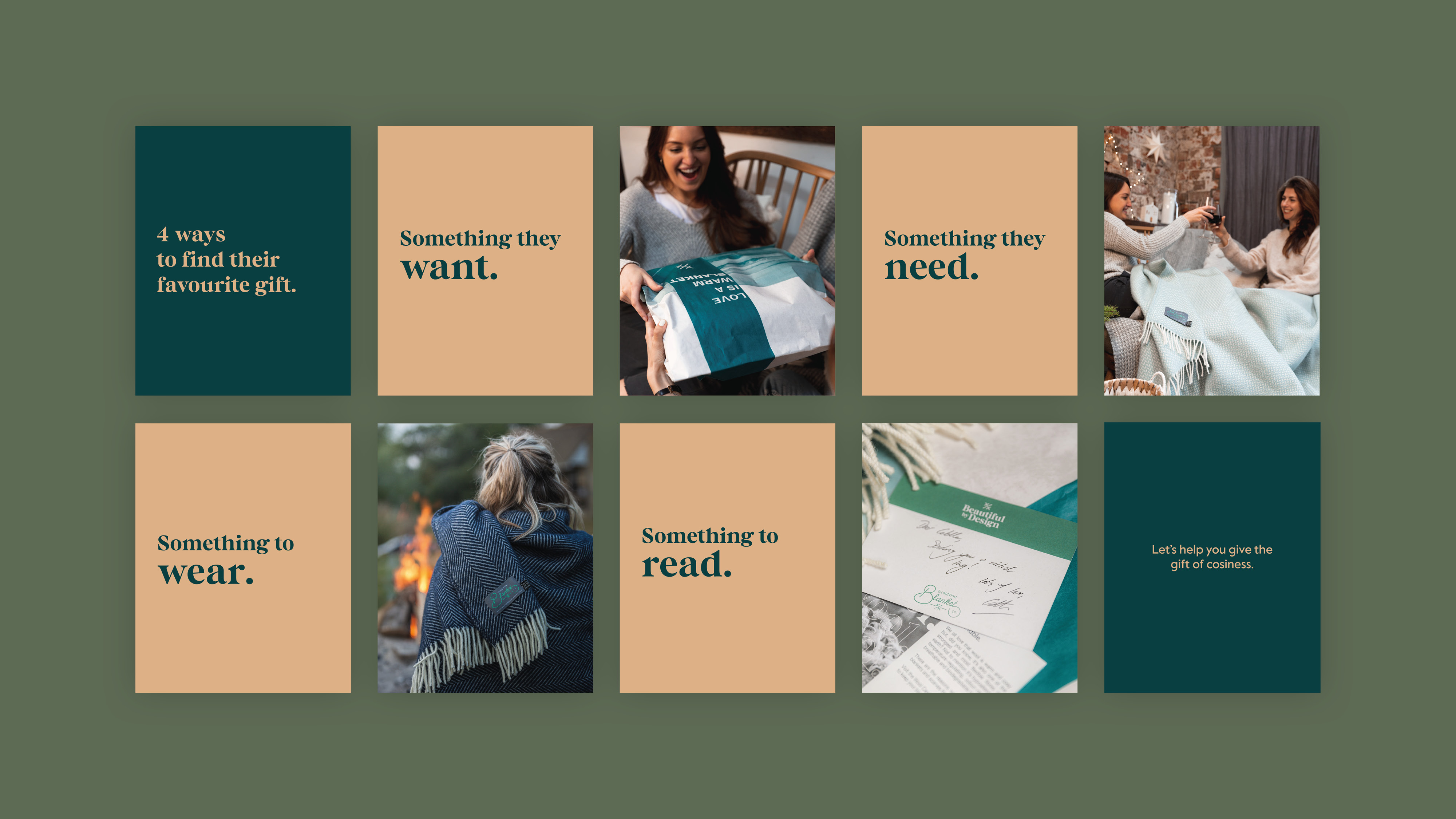 The British Blanket Company ecommerce marketing assets