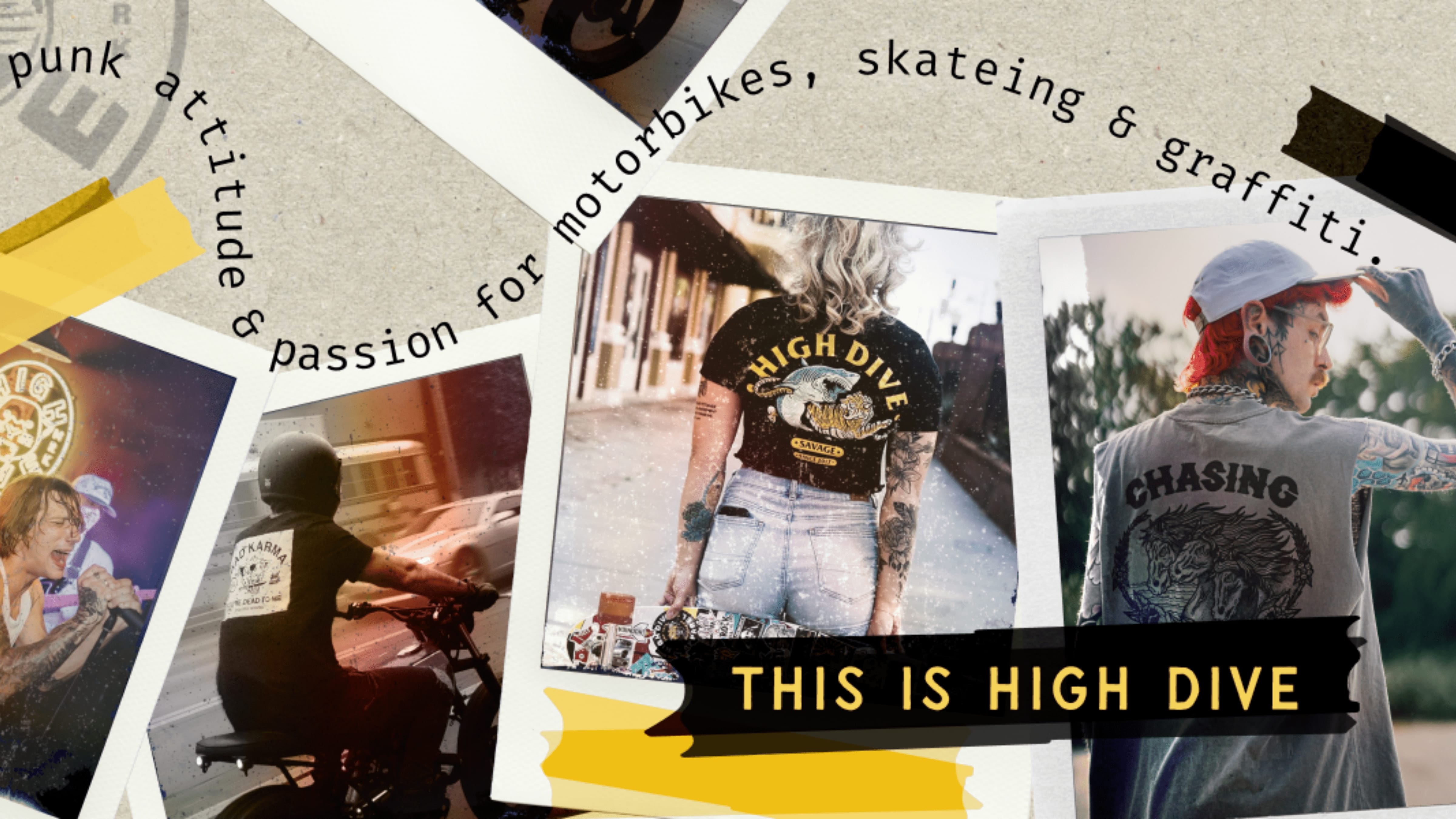 High DIve Apparel Shopify store design