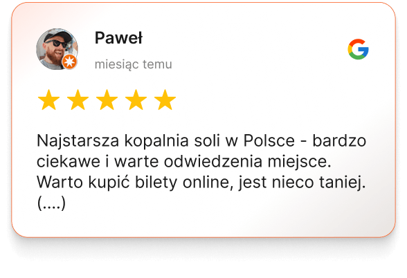 Opinia Kopalnia Soli Bochnia na Google Maps