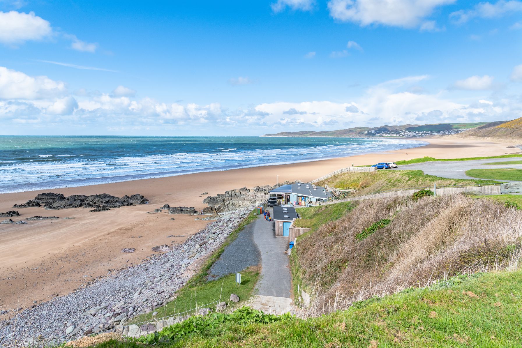 Puttsborough Sands beach in North Devon
