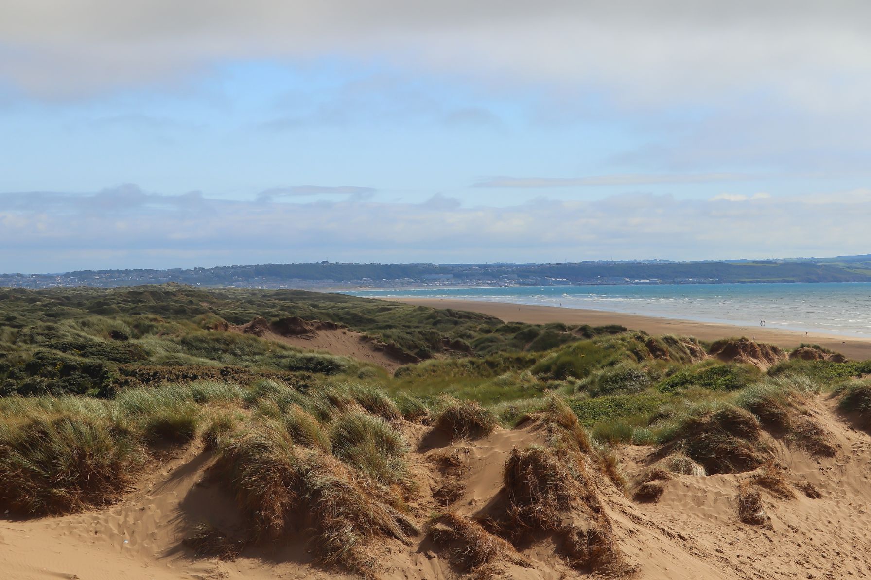 Saunton Sands beach and dunes in North Devon
