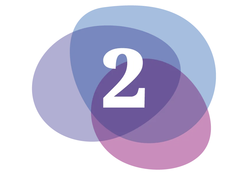 Nummer 2 - farbig wie das Logo