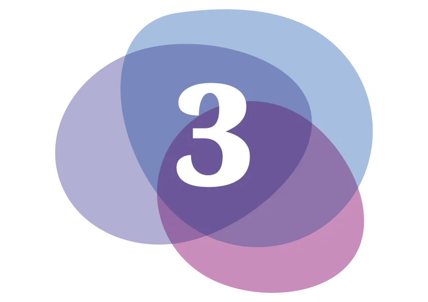 Nummer 3 - farbig wie das Logo