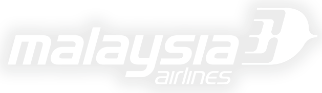 Malaysia Airlines logo with stylized text and a bird design.