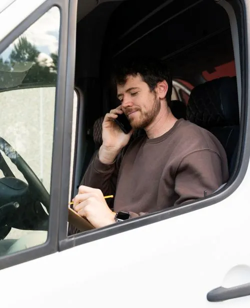 Person holding phone