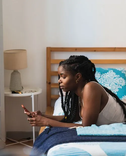 Person holding phone