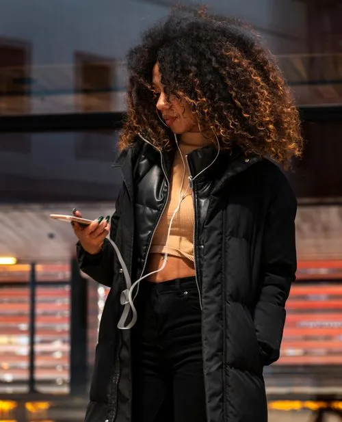 Person holding phone