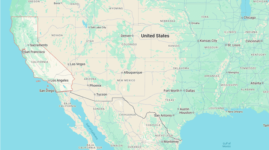 our location google map image