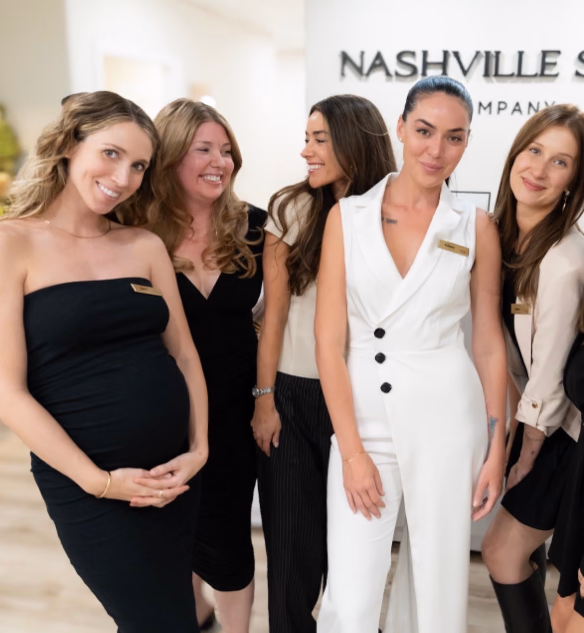 The Nashville Skin Company team in the Green Hills clinic lobby