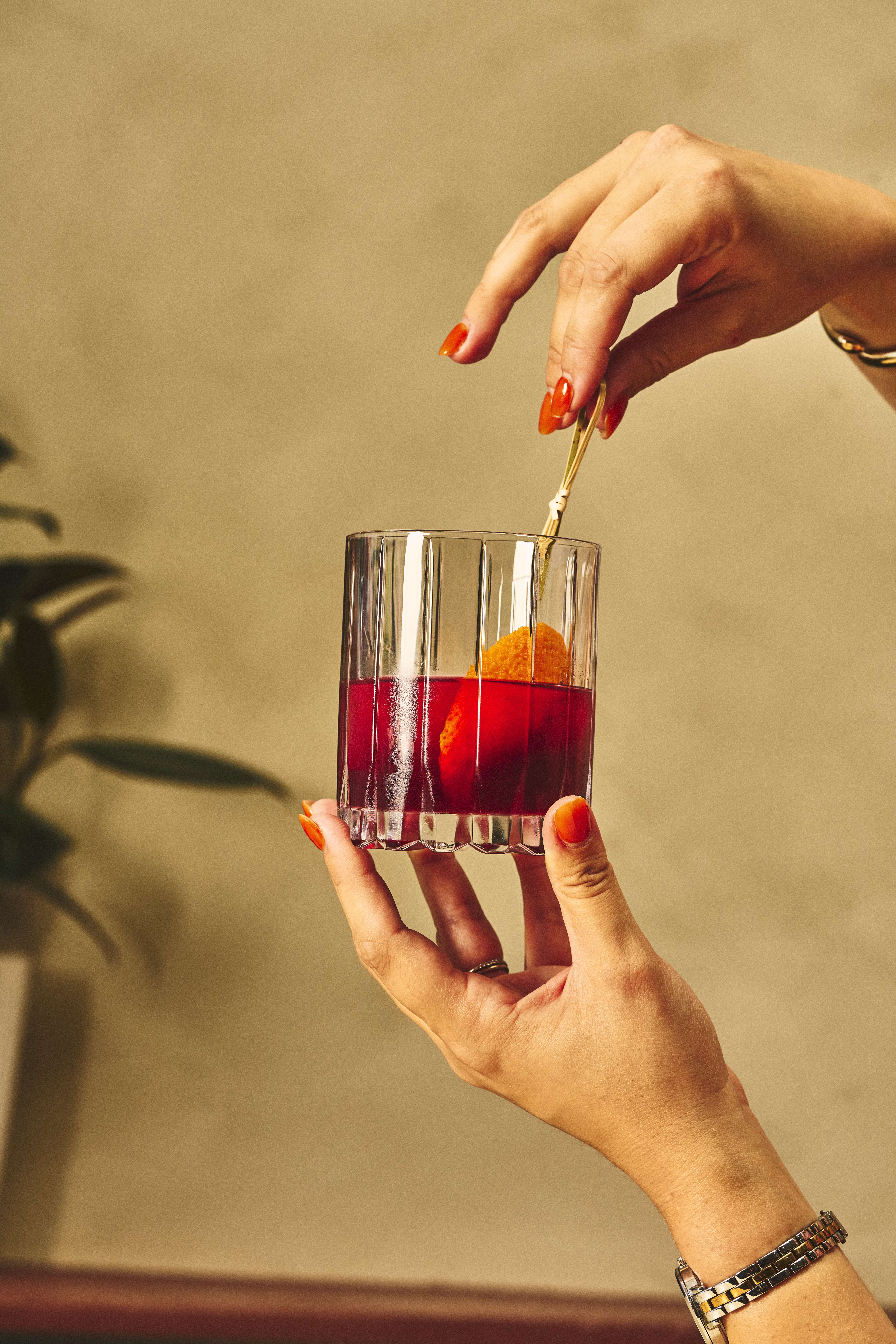 Décoration d'un cocktail