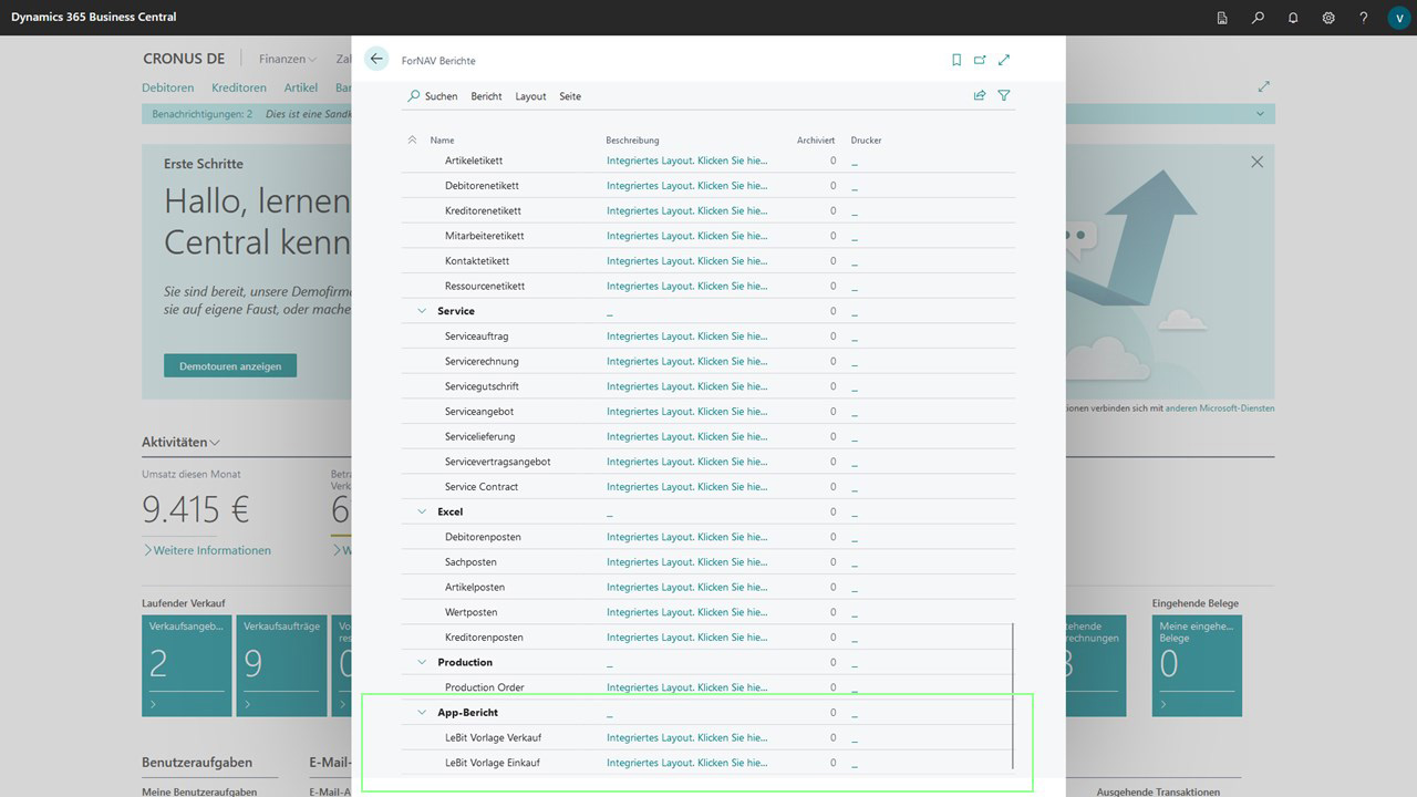 LeBit Erweiterte Belege