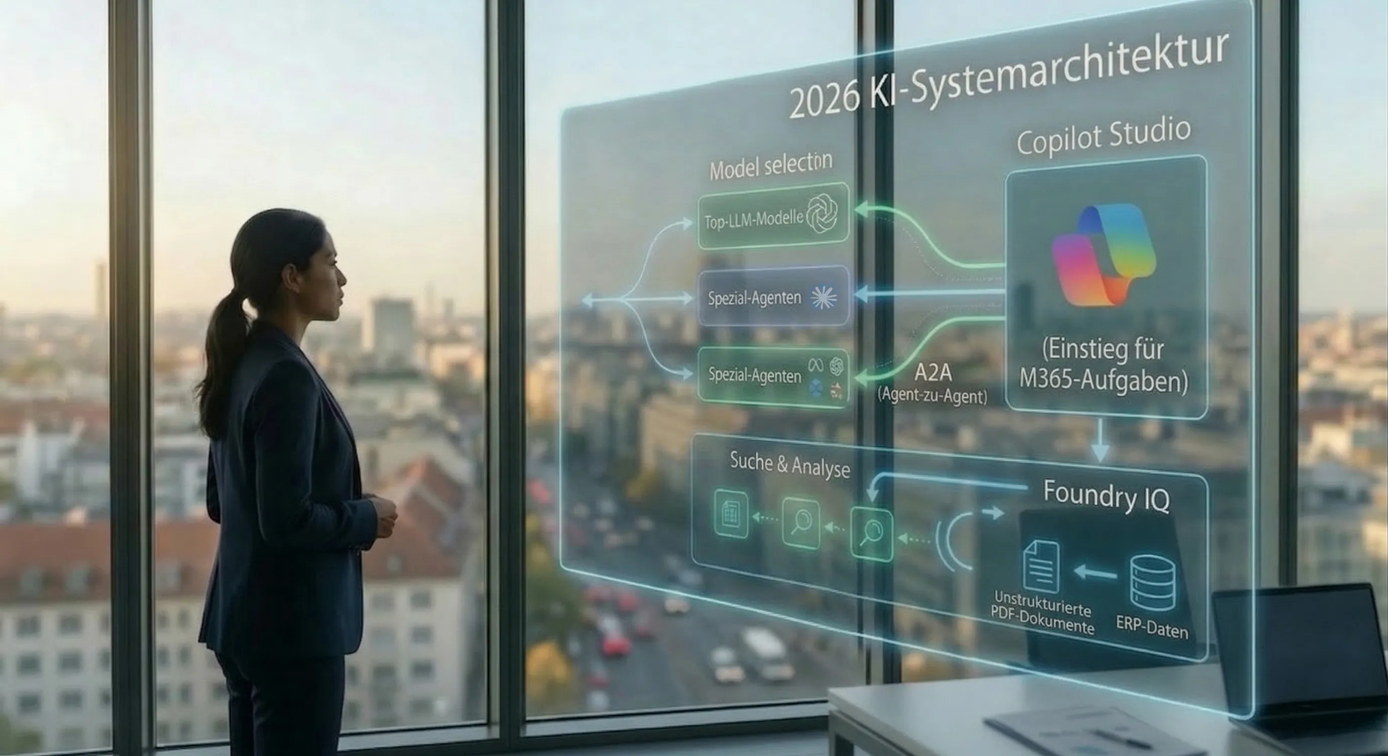 IT-Architekt vergleicht Microsoft Copilot Studio Low-Code und Foundry Pro-Code für Enterprise KI-Architektur