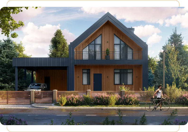 beautiful modern house