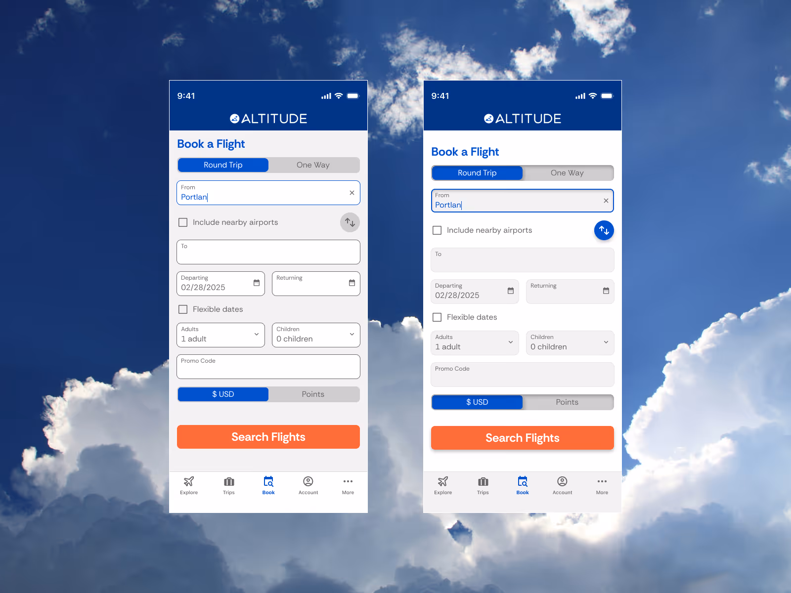 068 Flight Search - Dribbble Shot