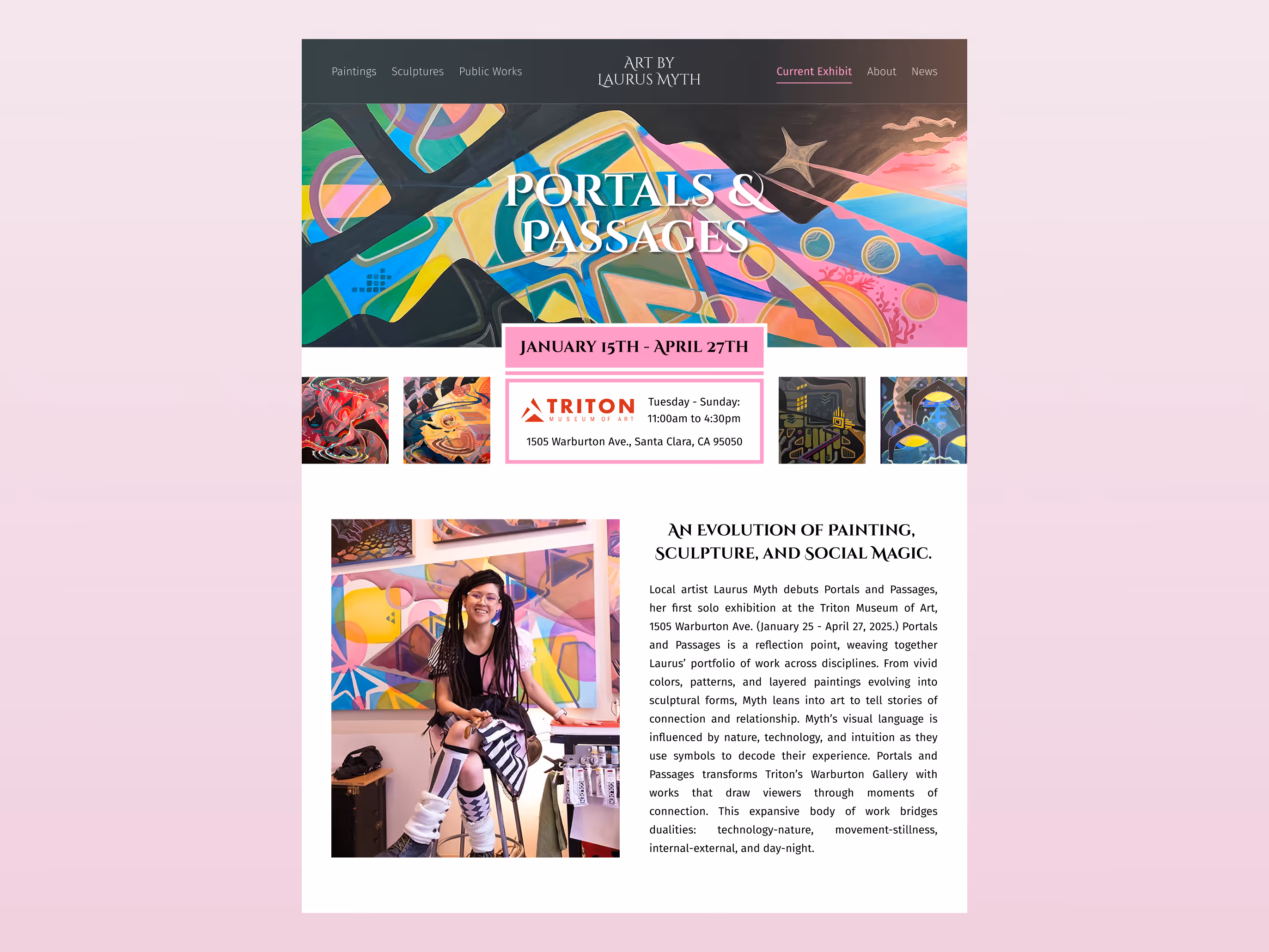 070 Event Listing - Dribbble Shot