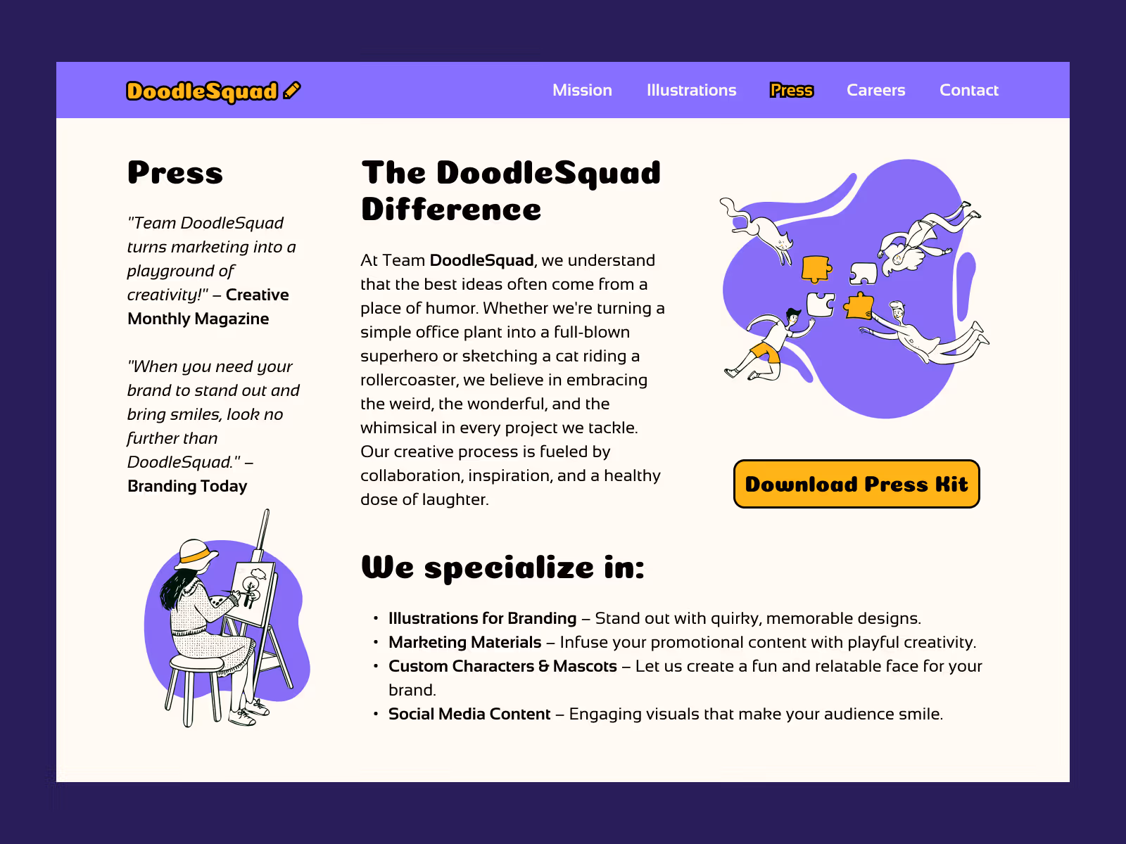 051 Press Page - Dribbble Shot