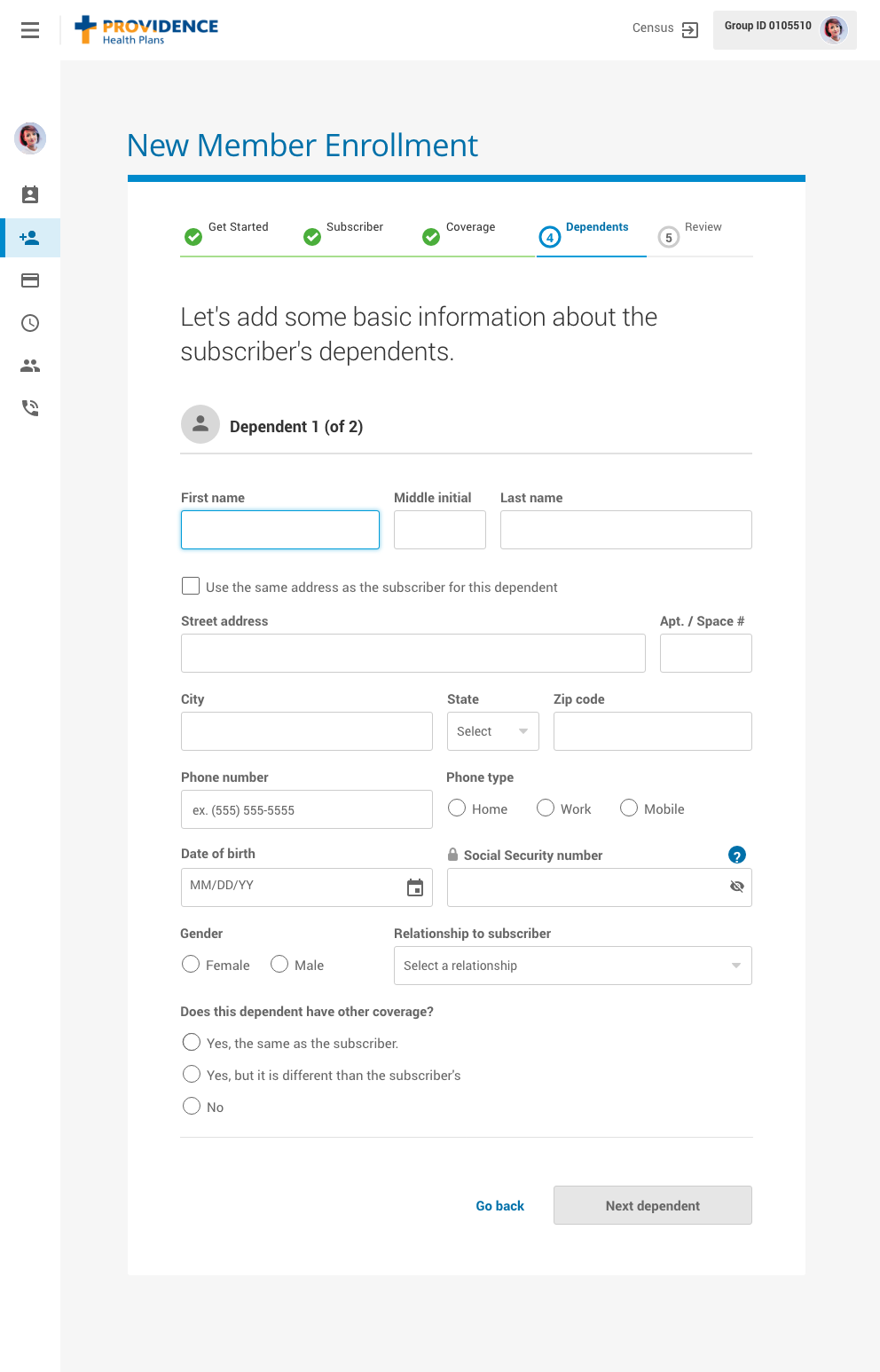 New Member Enrollment step 4B