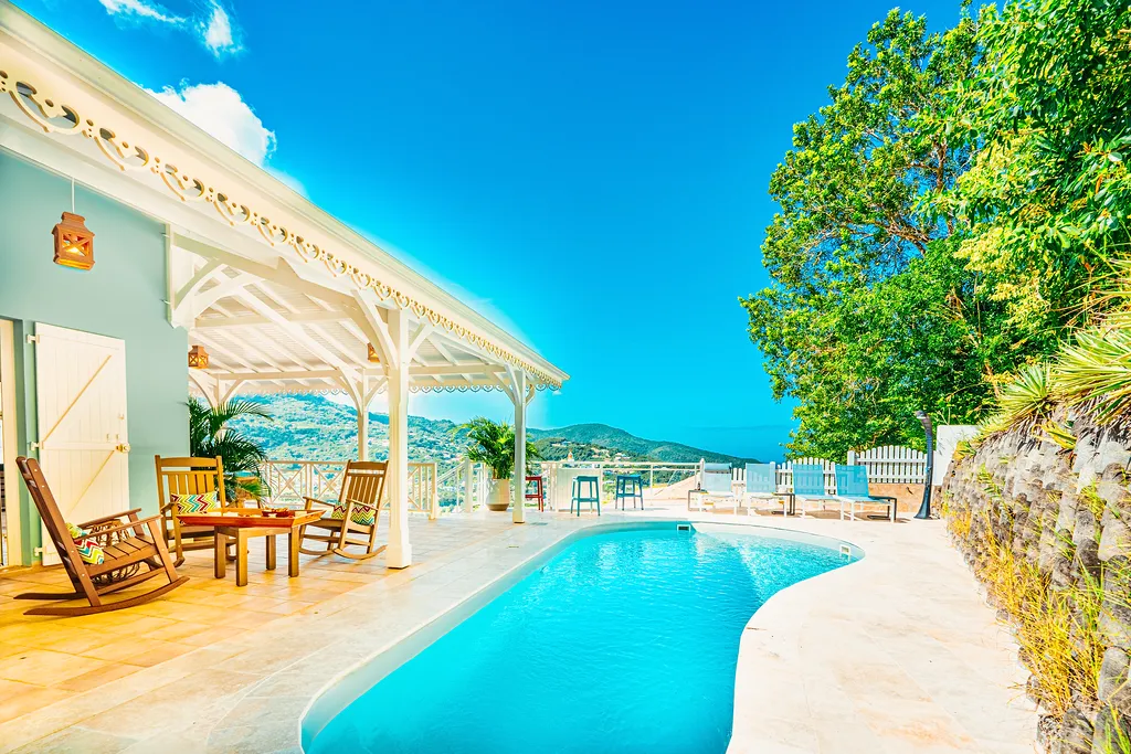 Luxury villa Baie Turquoise pool terrace sea view Martinique BambouResort