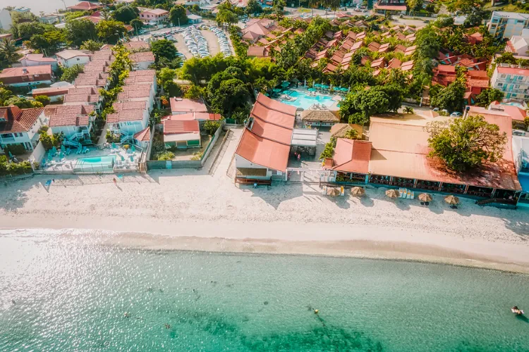 Luxury bungalows Bambou Resort beachfront swimming pool private beach Martinique