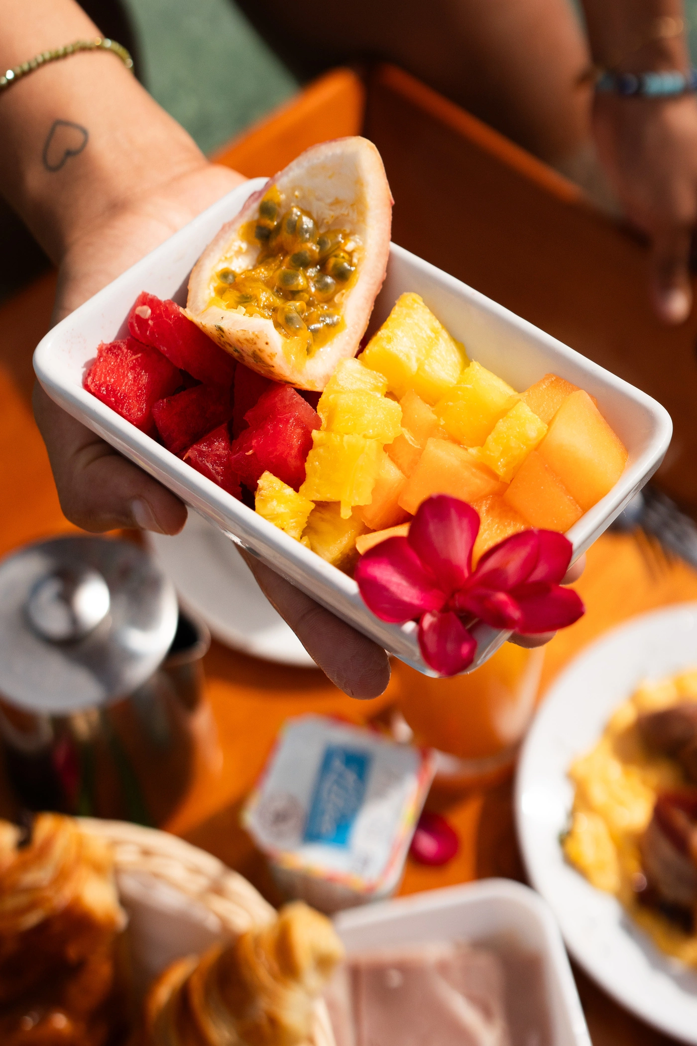 Assiette de fruits en Martinique