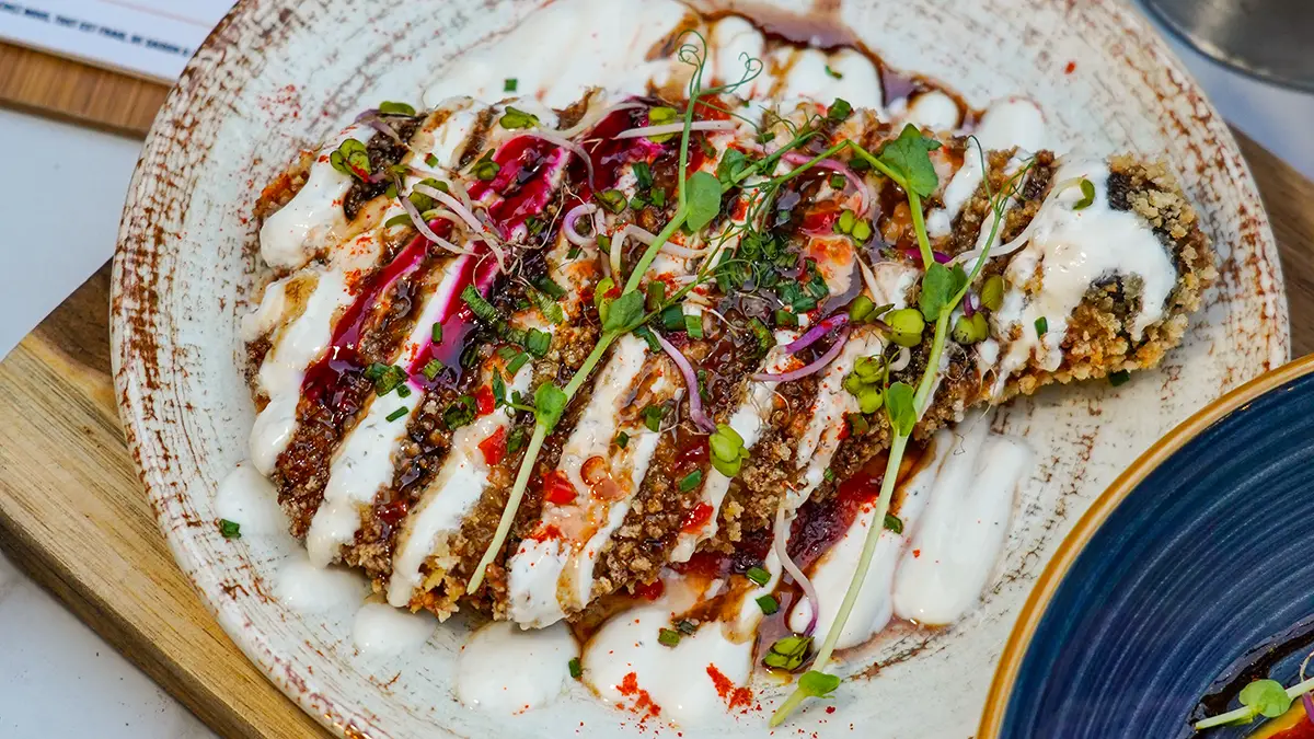 L'aubergine à la milanaise en tapas à Lattes