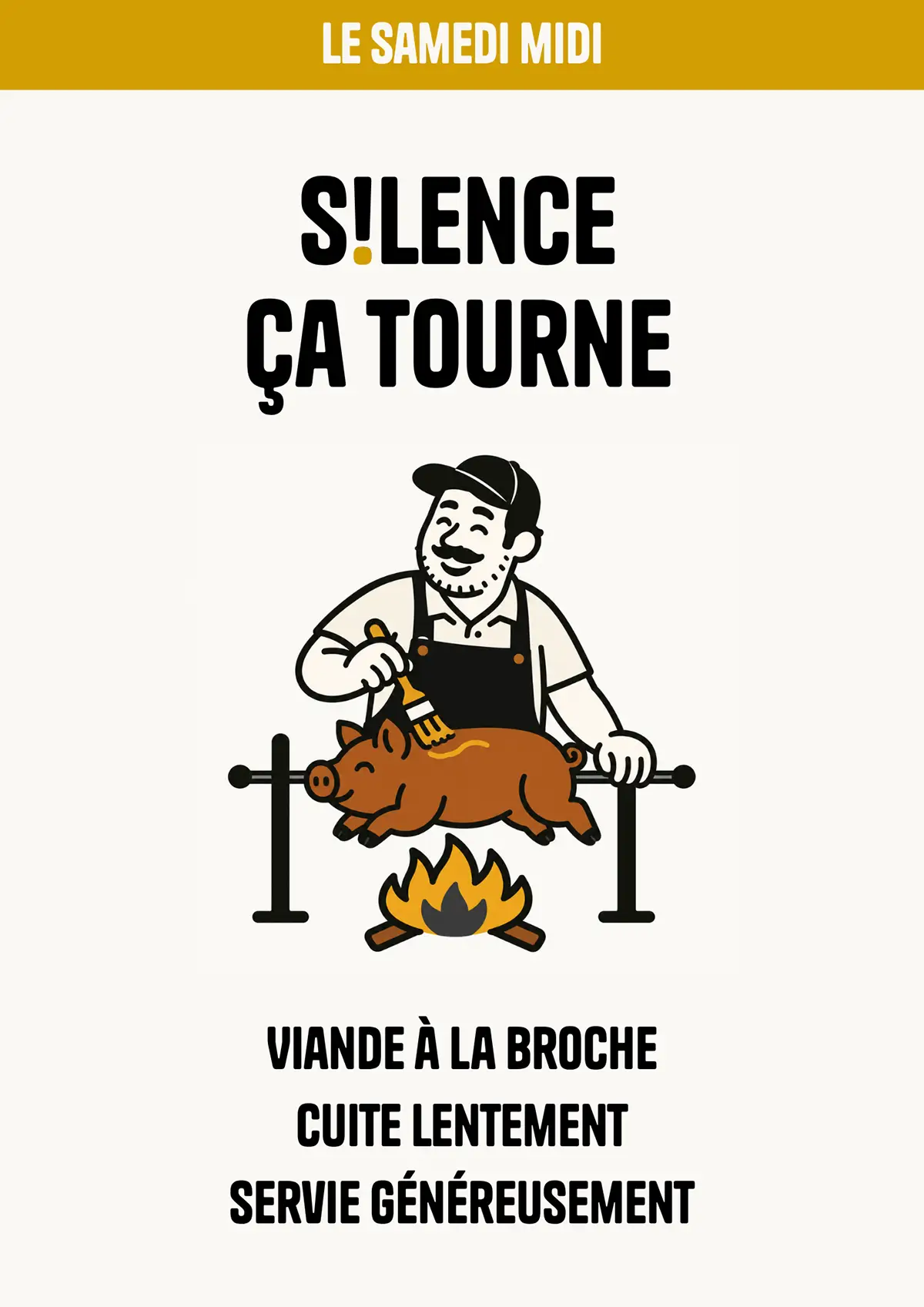 Les samedis à la broche