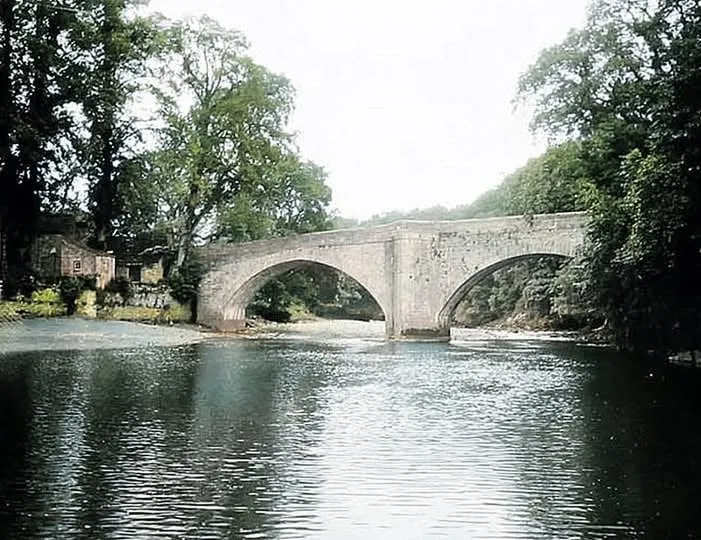 Old photo of Eggleston Bridge