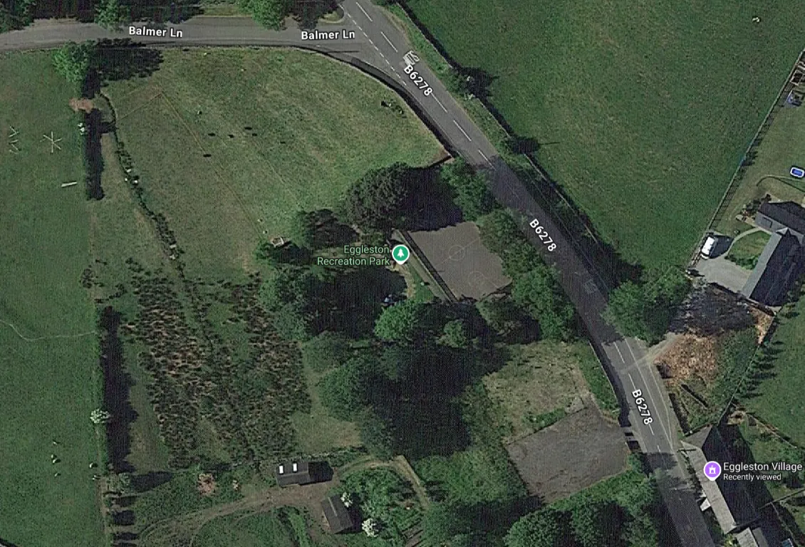 overhead view of play park