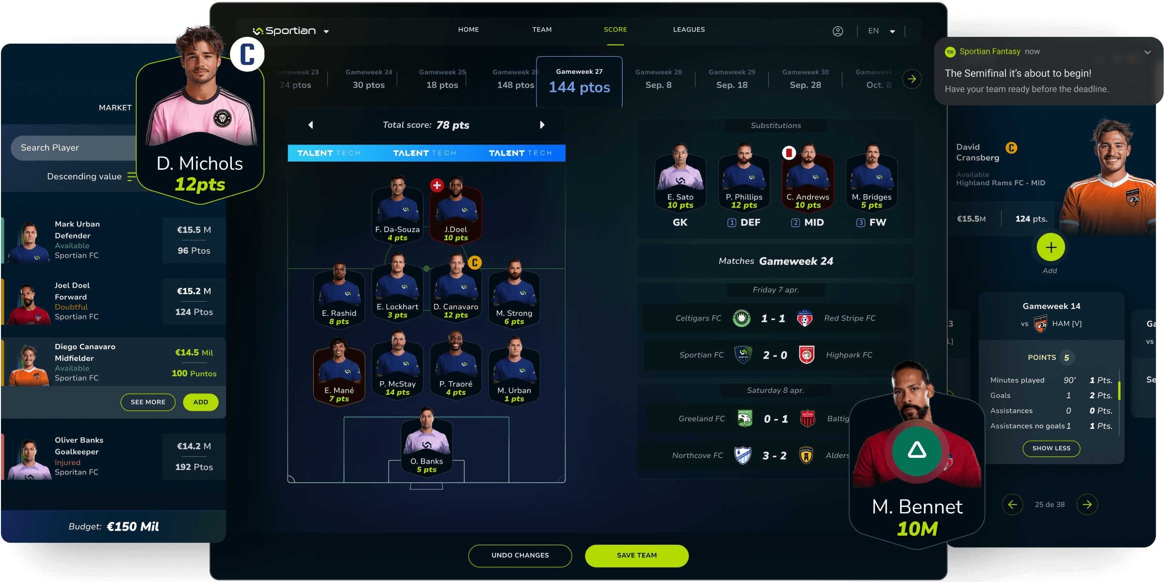 Sportian Fantasy Platform Data Build Sports Game Technology AI