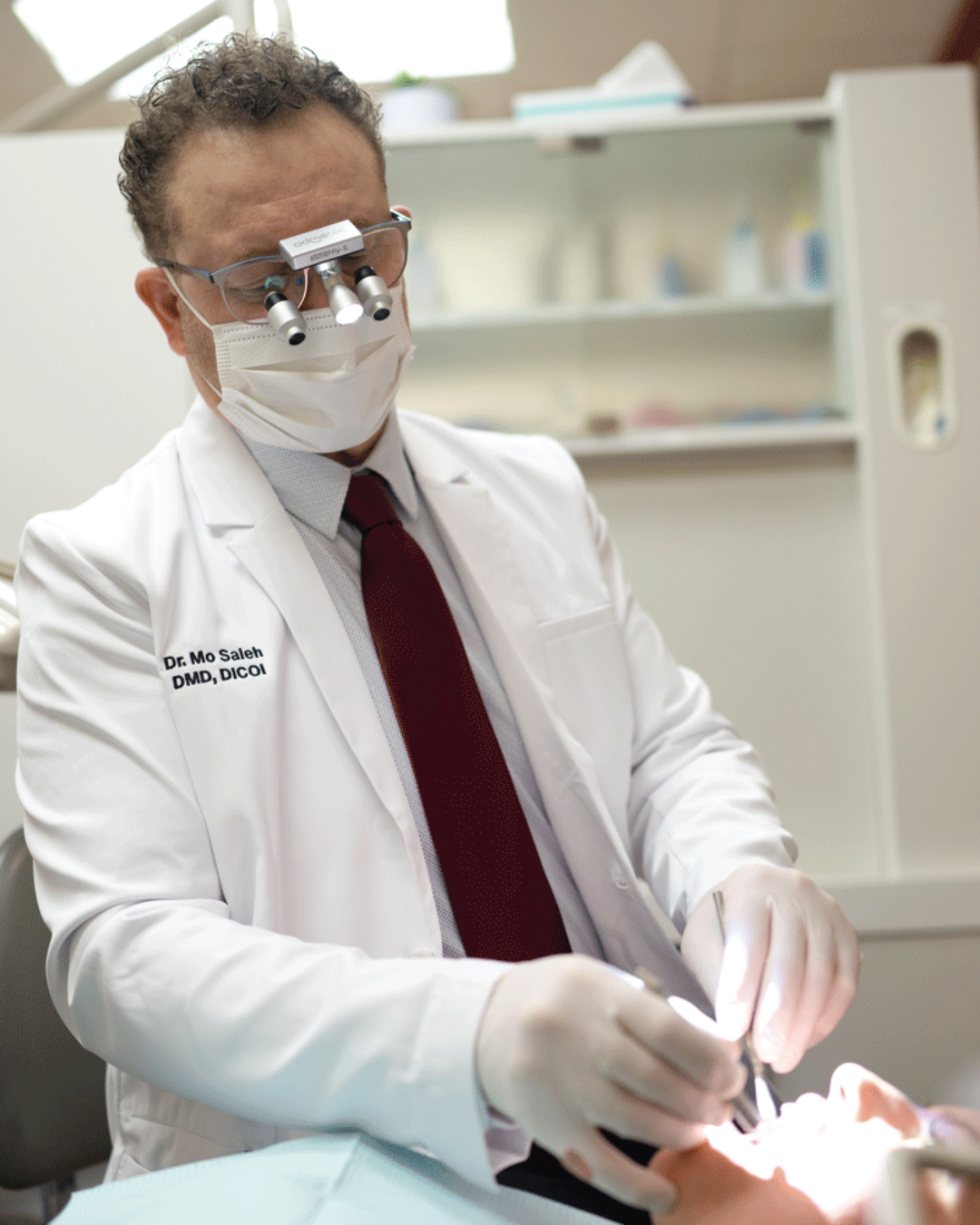 dr saleh in white coat