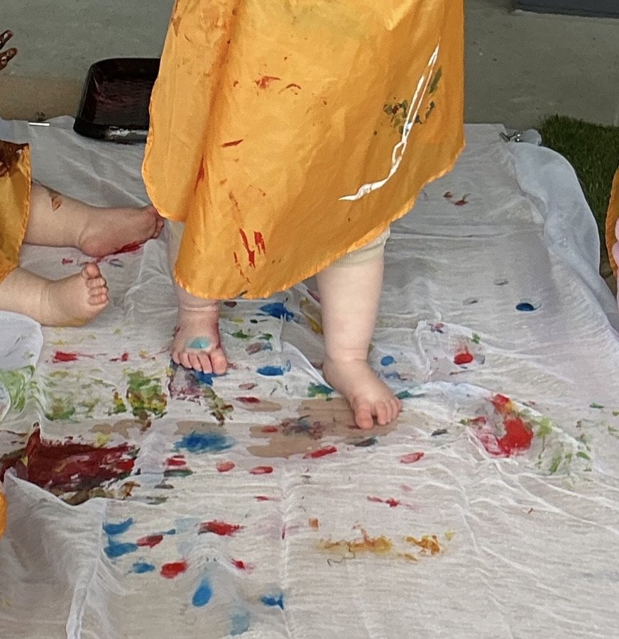 Painting with our feet